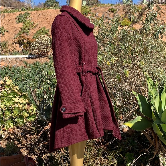 A.N.A heavyweight peacoat wine colored JCPenny new - Picture 6 of 7